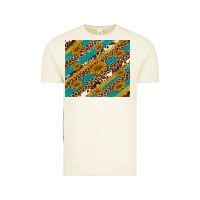 Vintage Arctic leopard cowhide  leather sunflowers Vintage Tee - Artiststas