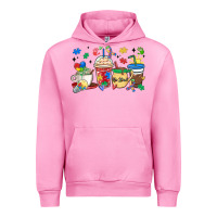 Fuchsia Pink autism awareness day coffee cups Urban Hoodie - MaliasSmallBusiness