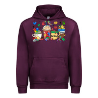 Mauve Wine autism awareness day coffee cups Urban Hoodie - MaliasSmallBusiness
