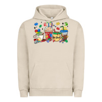 Pigment French Oak autism awareness day coffee cups Urban Hoodie - MaliasSmallBusiness