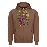 Chestnut Mardi Gras Love With King Cake Zipper Hoodie - RanaPortraitStore