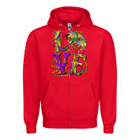 Red Mardi Gras Love With King Cake Zipper Hoodie - RanaPortraitStore