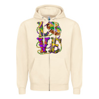 Sandshell Mardi Gras Love With King Cake Zipper Hoodie - RanaPortraitStore