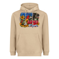 Mushroom Proud army mom 4th of july Heavyweight Hoodie - CowGirlArtShop