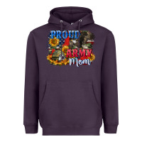 Plum Proud army mom 4th of july Heavyweight Hoodie - CowGirlArtShop
