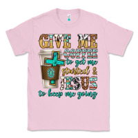 Bubblegum Pink give me coffee to get me started Classic Tee - texasbilliewilder