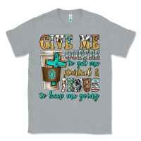 Heather Grey give me coffee to get me started Classic Tee - texasbilliewilder