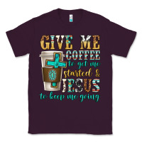 Plum give me coffee to get me started Classic Tee - texasbilliewilder