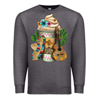 Charcoal Heather mexican hot coffee cup Premium Sweatshirt - FaDigitalArtStudio