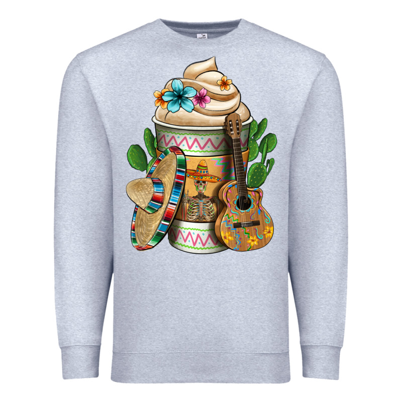 Mexican Hot Coffee Cup Premium Sweatshirt by FaDigitalArtStudio | Teevron