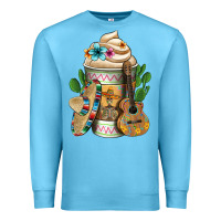 Ocean Blue mexican hot coffee cup Premium Sweatshirt - FaDigitalArtStudio