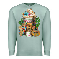 Seafoam mexican hot coffee cup Premium Sweatshirt - FaDigitalArtStudio