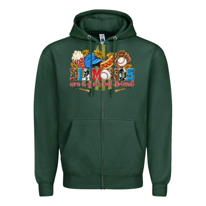 Diamonds Are A Girls Best Friend Zipper Hoodie by texasbilliewilder | Teevron
