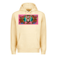 Pina Colada western baby boer goat pink flowers serape leopard pink glitter patter Premium Hoodie - BarkalooDesign