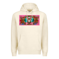 Tofu western baby boer goat pink flowers serape leopard pink glitter patter Premium Hoodie - BarkalooDesign