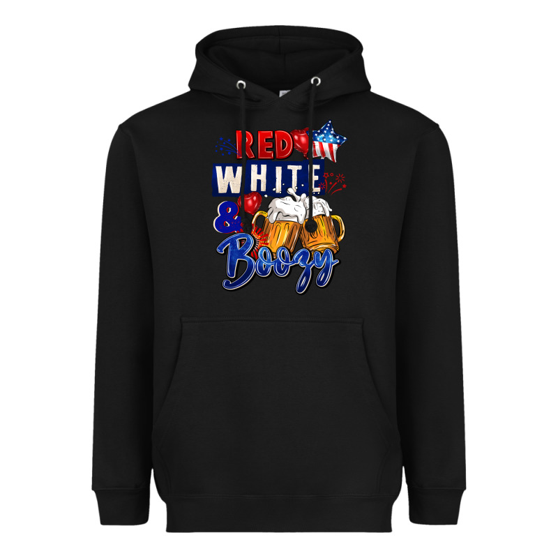 Red White And Boozy 4th Of July Heavyweight Hoodie by CowGirlArtShop | Teevron