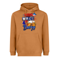 Meerkat Red white and boozy 4th of july Heavyweight Hoodie - CowGirlArtShop