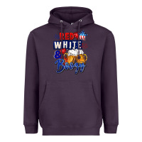 Plum Red white and boozy 4th of july Heavyweight Hoodie - CowGirlArtShop
