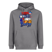 Storm Red white and boozy 4th of july Heavyweight Hoodie - CowGirlArtShop