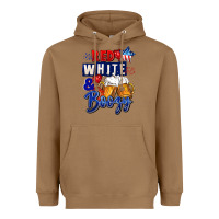 Toasted Coconut Red white and boozy 4th of july Heavyweight Hoodie - CowGirlArtShop