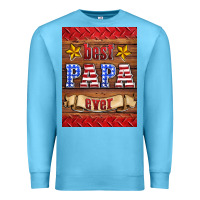 Ocean Blue best papa ever air freshener Premium Sweatshirt - HRA Design Shop