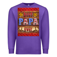 Purple best papa ever air freshener Premium Sweatshirt - HRA Design Shop