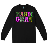 Black mardi gras Long Sleeve Tee - BarkalooDesign