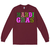 Burgundy mardi gras Long Sleeve Tee - BarkalooDesign