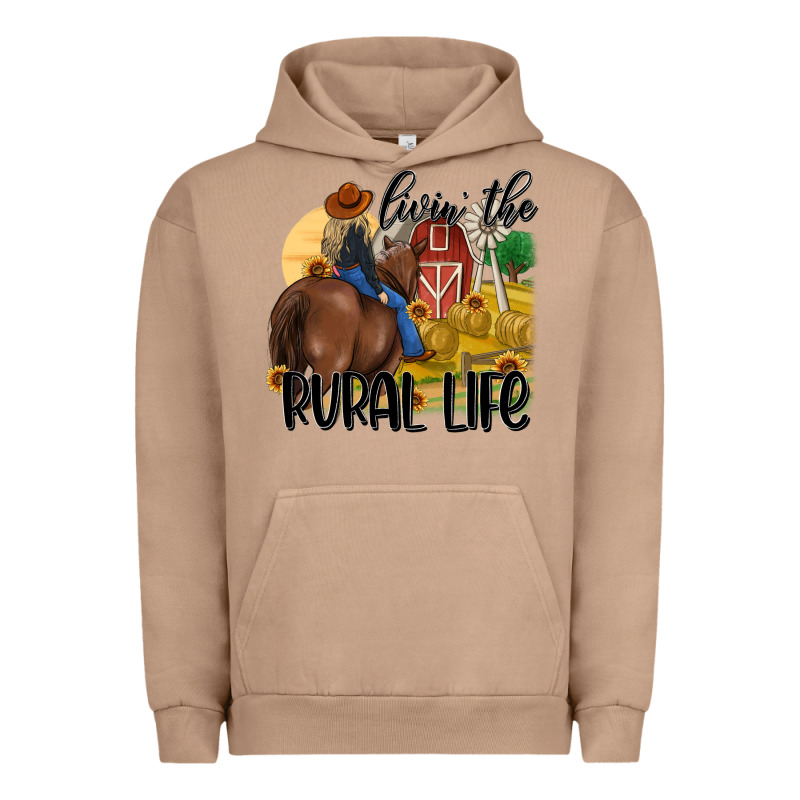 Livin The Rural Life Urban Hoodie by MaliasSmallBusiness | Teevron