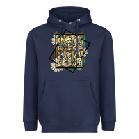 Navy mama leopard Heavyweight Hoodie - CowhideDigitalArt