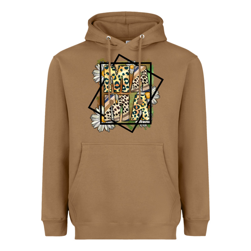 Mama Leopard Heavyweight Hoodie by CowhideDigitalArt | Teevron