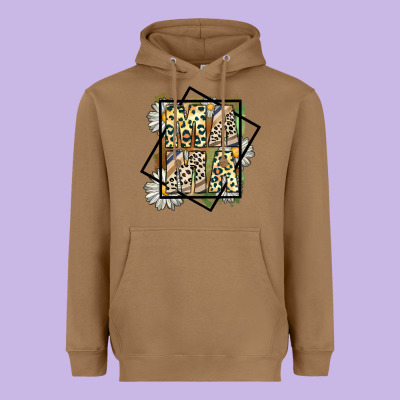 Mama Leopard Heavyweight Hoodie Designed By Cowhidedigitalart