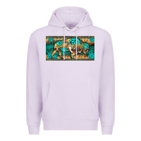 Lilac western  bison wild soul turquoise's gemstones  license plate template Premium Hoodie - BarkalooDesign