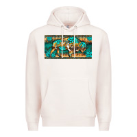 Pale Pink western  bison wild soul turquoise's gemstones  license plate template Premium Hoodie - BarkalooDesign