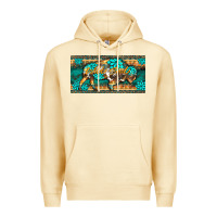 Pina Colada western  bison wild soul turquoise's gemstones  license plate template Premium Hoodie - BarkalooDesign