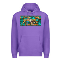 Purple western  bison wild soul turquoise's gemstones  license plate template Premium Hoodie - BarkalooDesign