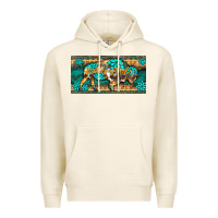 Tofu western  bison wild soul turquoise's gemstones  license plate template Premium Hoodie - BarkalooDesign