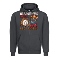 Smoke diamonds are a girls best friend baseball Zipper Hoodie - texasbilliewilder