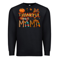 Black one thankful mama Premium Sweatshirt - RacoonDesign