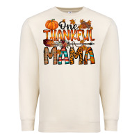 One Thankful Mama Premium Sweatshirt | Teevron