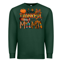 Sports Green one thankful mama Premium Sweatshirt - RacoonDesign
