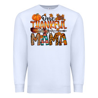 White one thankful mama Premium Sweatshirt - RacoonDesign