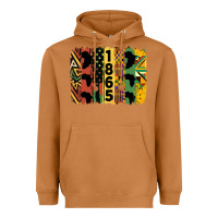 Meerkat juneteenth 1865 brush stroke Heavyweight Hoodie - HRA Design Shop