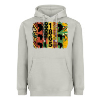 Moon Dust juneteenth 1865 brush stroke Heavyweight Hoodie - HRA Design Shop