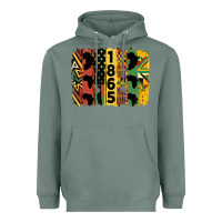 Sage juneteenth 1865 brush stroke Heavyweight Hoodie - HRA Design Shop
