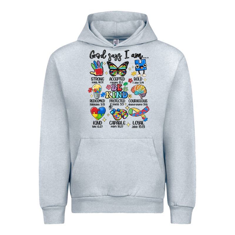 God Says  Am Autism Urban Hoodie by MaliasSmallBusiness | Teevron