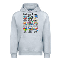 Heather Grey god says  am autism Urban Hoodie - MaliasSmallBusiness