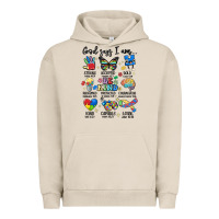 Pigment French Oak god says  am autism Urban Hoodie - MaliasSmallBusiness