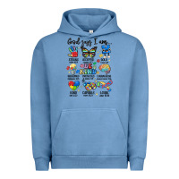 Pigment Pebble Blue god says  am autism Urban Hoodie - MaliasSmallBusiness