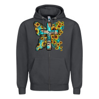 Smoke faith sunflower cross Zipper Hoodie - Zillion Design Studio